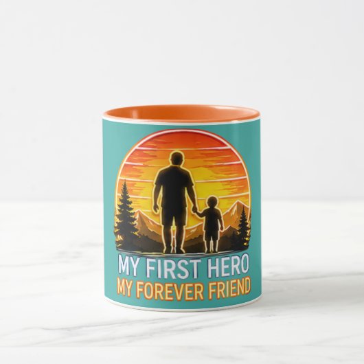 Mijn Eerste Held, Mijn Eeuwige Vriend – Perfecte C Mok (Midden)