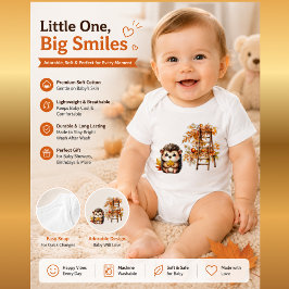 Mijn Eerste Herfst Outfit | Knuffelbare Egel Bodys Romper