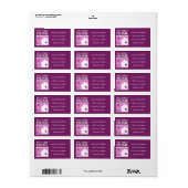 mijn eerste huis ( mod mauve ) etiket (Full Sheet)
