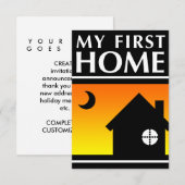 mijn eerste huis ( mod sunrise ) kaart (Voorkant / Achterkant)