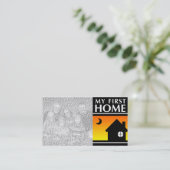 mijn eerste huis ( mod sunset ) visitekaartje (Staand voorkant)