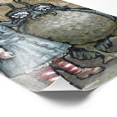 Mijn eerste huisnummer 5 - Surreal Odd Gothic crea Foto Afdruk (Hoek)