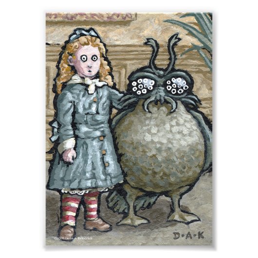 Mijn eerste huisnummer 5 - Surreal Odd Gothic crea Foto Afdruk (Voorkant)