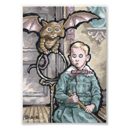 Mijn eerste huisnummer 8 - Surreal Odd Gothic crea Foto Afdruk (Voorkant)