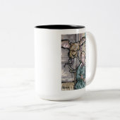 Mijn eerste huisnummer 8 - Surreal Odd Gothic crea Tweekleurige Koffiemok (Voorkant rechts)