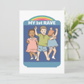 Mijn eerste  illustratie Rave Kaart (Staand voorkant)