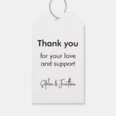 Mijn eerste jaar 2023 Modern Cutout Baby White Cadeaulabel (Achterkant)