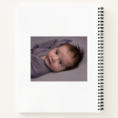Mijn eerste jaar 2023 Modern Cutout Baby White Notitieboek (Achterkant)