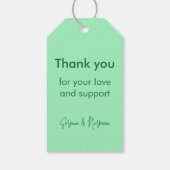 Mijn eerste jaar 2023 Moderne Cutout Baby Foto gro Cadeaulabel (Achterkant)