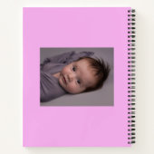 Mijn eerste jaar 2023 Moderne Cutout Baby Foto roz Notitieboek (Achterkant)