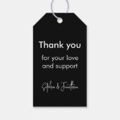 Mijn eerste jaar 2023 Moderne Cutout Baby Foto zwa Cadeaulabel (Achterkant)