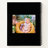 Mijn eerste jaar 2023 Moderne Cutout Baby Foto zwa Notitieboek (Achterkant)