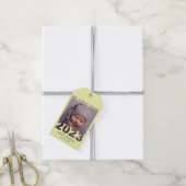 Mijn eerste jaar 2023 Moderne Cutout Baby Fotogeel Cadeaulabel (Met Touw)