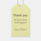 Mijn eerste jaar 2023 Moderne Cutout Baby Fotogeel Cadeaulabel (Achterkant)