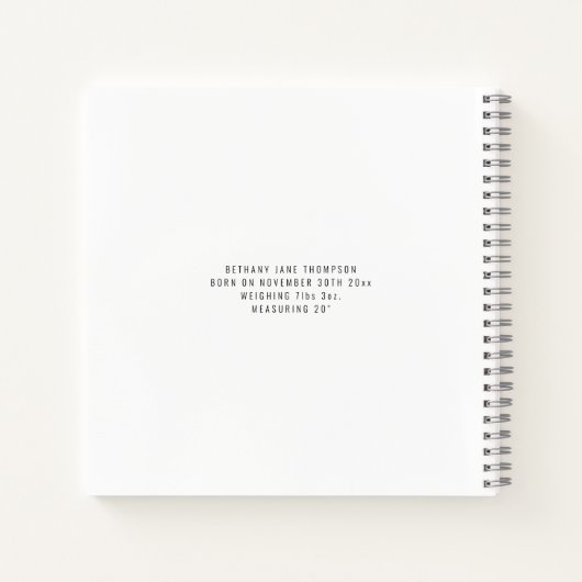 Mijn eerste jaar 2 Foto's eerste verjaardag Keepom Notitieboek (Achterkant)