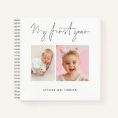 Mijn eerste jaar 2 Foto's eerste verjaardag Keepom Notitieboek (Voorkant)