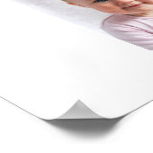 Mijn eerste jaar Baby, naam 12 Foto Collage Poster (Hoek)