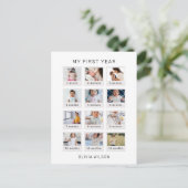 Mijn eerste jaar briefkaart (Staand voorkant)