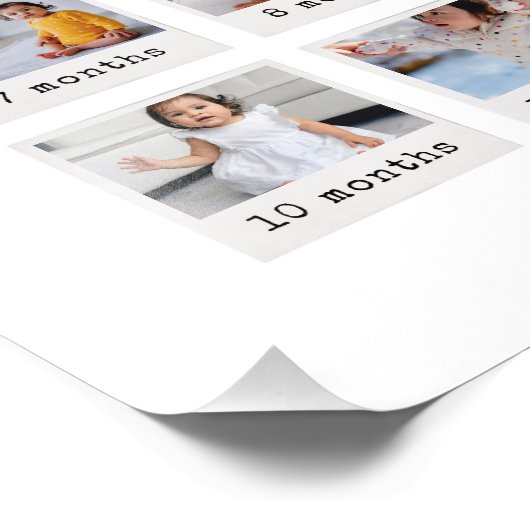 Mijn eerste jaar foto afdruk (Hoek)