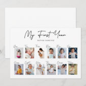 Mijn eerste jaar fotocollage (Voorkant / Achterkant)