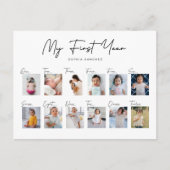 Mijn eerste jaar fotocollage briefkaart (Voorkant)