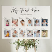 Mijn eerste jaar fotocollage foto afdruk