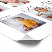 Mijn eerste jaar fotocollage foto afdruk (Hoek)