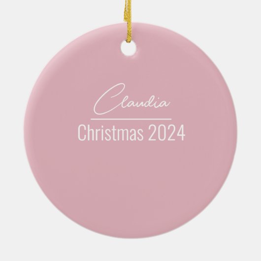 Mijn eerste jaar op Pointe gepersonaliseerd Orname Keramisch Ornament (Achterkant)