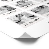 Mijn eerste jaar Poster Zwart & Wit (Hoek)