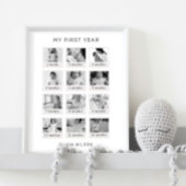Mijn eerste jaar Poster Zwart & Wit