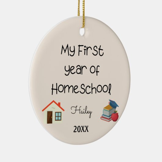 Mijn eerste jaar van de ornament van de Thuisschoo (Rechts)