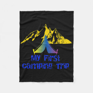 Mijn Eerste Kampeeravontuur Wandel Kamp Tent Fleece Deken