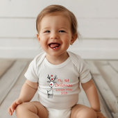 Mijn eerste kerst 2025, Rendier, Op maat gemaakt Romper