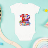 Mijn eerste kerst aangepaste naam familie matching romper