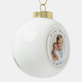 Mijn eerste kerst als Big Brother Custom Photo Keramische Bal Ornament (Links)