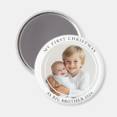Mijn eerste kerst als Big Brother Custom Photo Magneet (Voorkant / Achterkant)