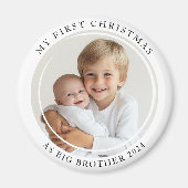 Mijn eerste kerst als Big Brother Custom Photo Magneet (Voorkant)