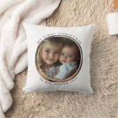 Mijn eerste kerst als Big Sister Custom Photo Kussen (Deken)