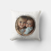 Mijn eerste kerst als Big Sister Custom Photo Kussen (Voorkant)