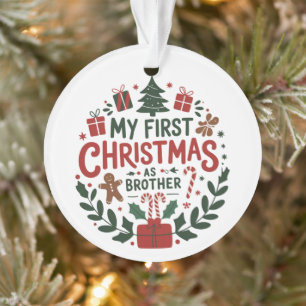 Mijn eerste kerst als broer Familie-matching  Ornament