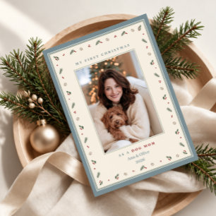 Mijn eerste kerst als hondenmoeder foto feestdagenkaart