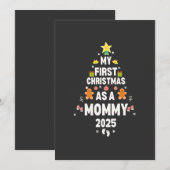 Mijn eerste kerst als mama 2025 Kerstmis Kaart (Voorkant / Achterkant)