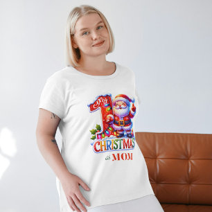 Mijn eerste kerst als mama Familie Kerst T-shirt