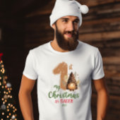 Mijn eerste kerst als mama Waterverf Retro T-shirt