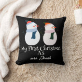 Mijn eerste kerst als meneer en mevrouw pasgetrouw kussen (Deken)