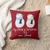 Mijn eerste kerst als meneer en mevrouw pasgetrouw kussen (Deken)