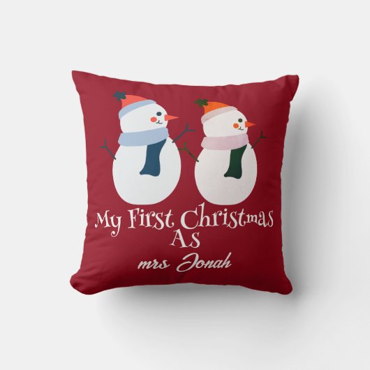 Mijn eerste kerst als meneer en mevrouw pasgetrouw kussen (Voorkant)