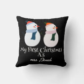 Mijn eerste kerst als mijnheer en mevrouw pasgetro kussen (Achterkant)