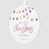 Mijn eerste kerst als Nana Ornament (voorkant)