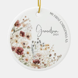 Mijn eerste kerst als oma vakantie Ornament